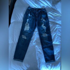 Women ripped jeans size 5 fit sizes 4